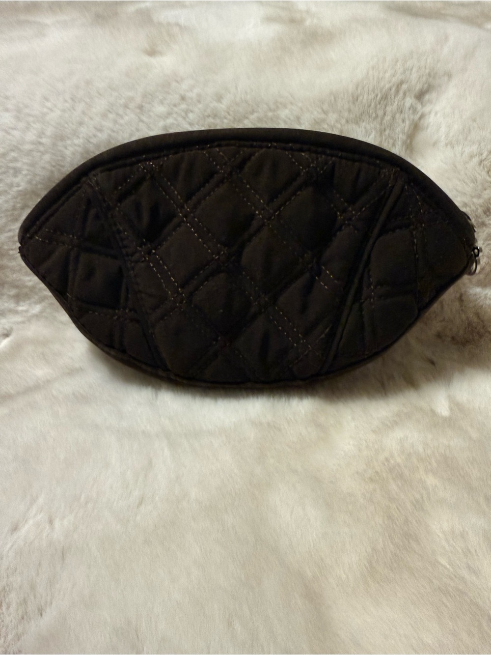 Vera Bradley Quilted Black Cosmetic Pouch